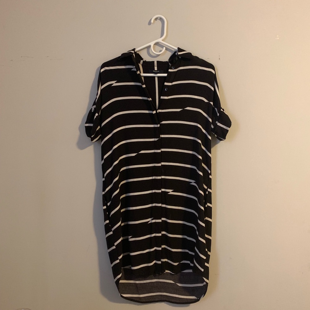 Madewell Courier Striped Shirtdress